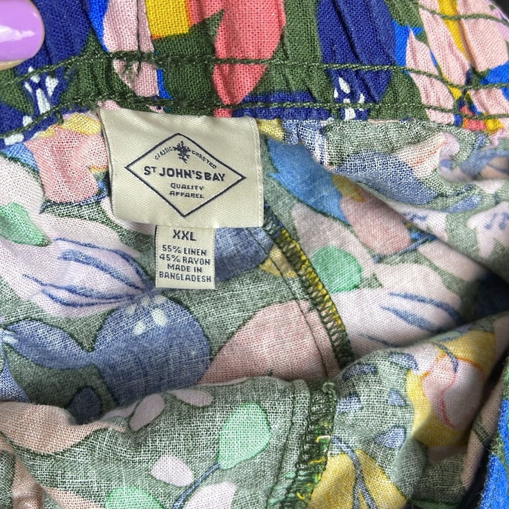 St. John’s Bay linen blend shorts XXL - Picture 5 of 7